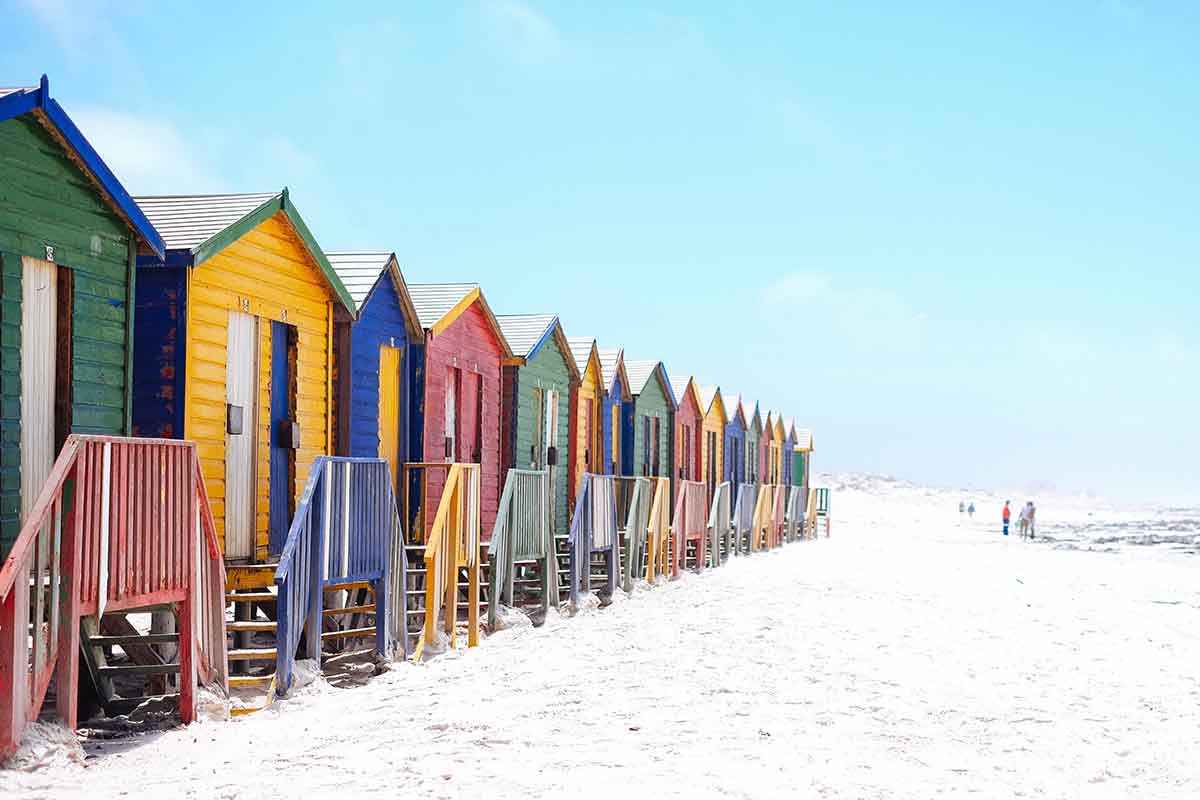 beach huts cape town