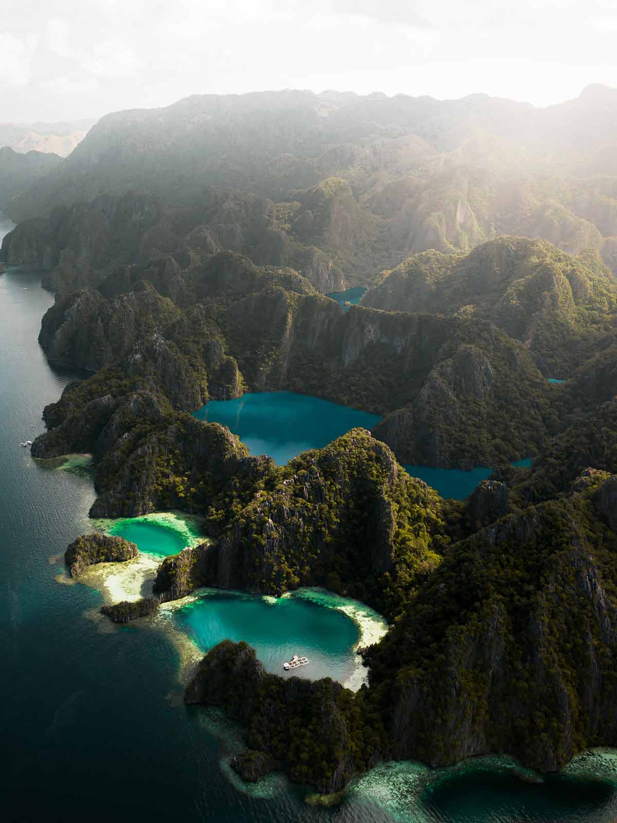 Due to its archipelago structure, Philippines is filled with beautiful beaches and lakes such as the Barracuda Lake in Coron, Palawan, Philippines