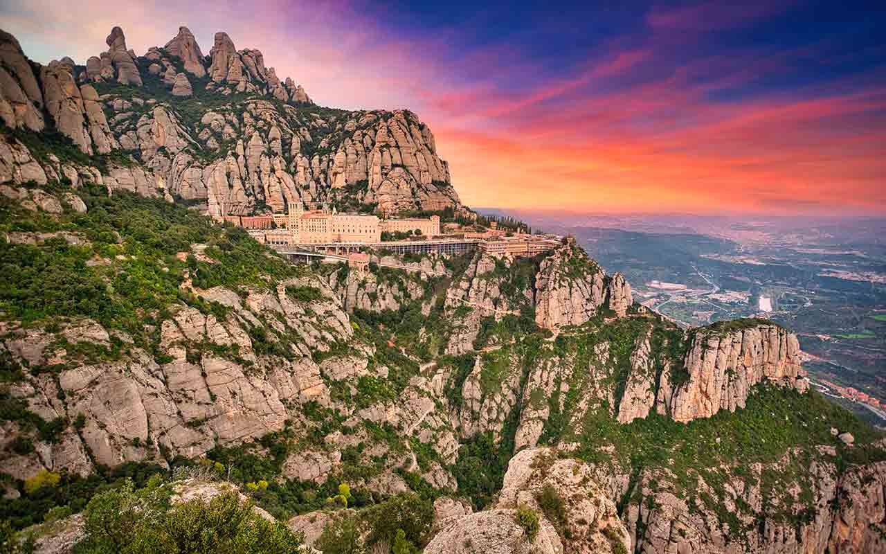 The scenic view of Montserrat is a must visit when traveling from Barcelona. 