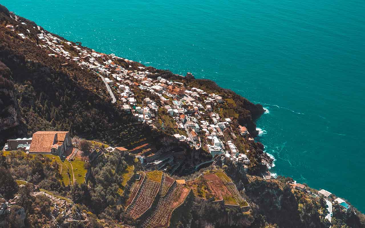 The view of Amalfi Coast from Bomerano