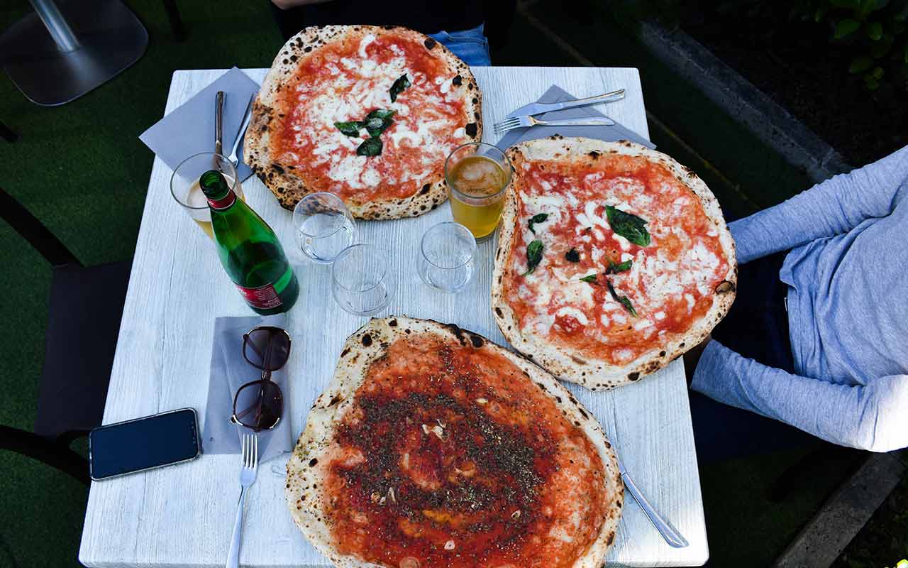 Pizza is a staple food in Italy