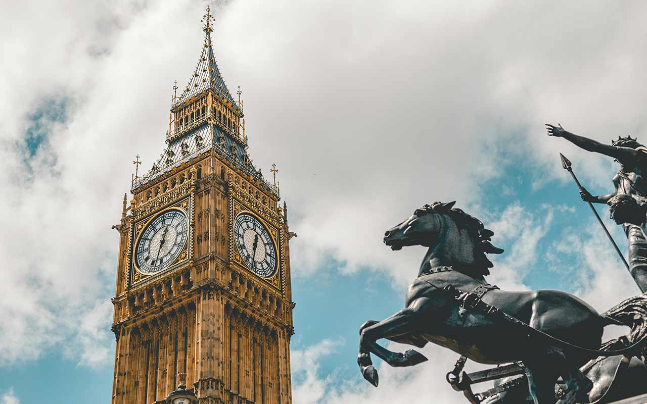 Big Ben on a bright day