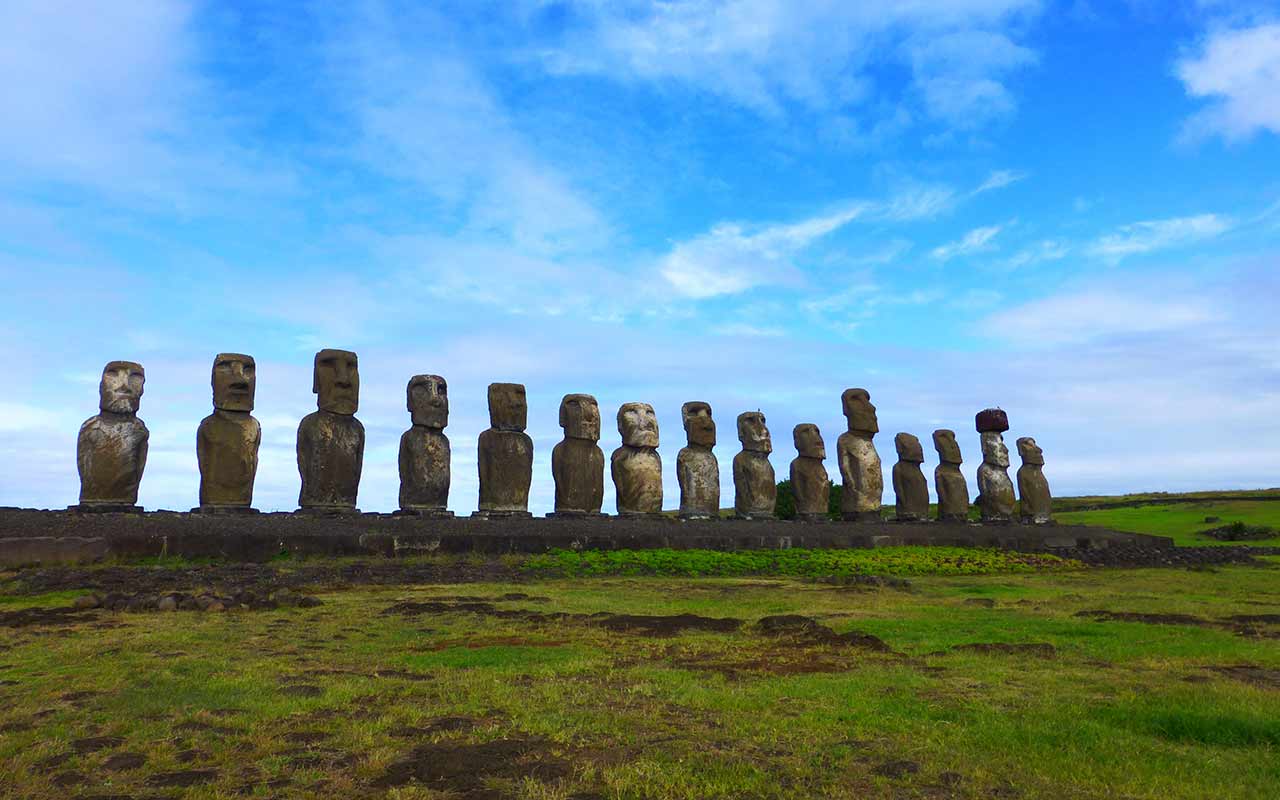 Moai in Easter Island, Chile