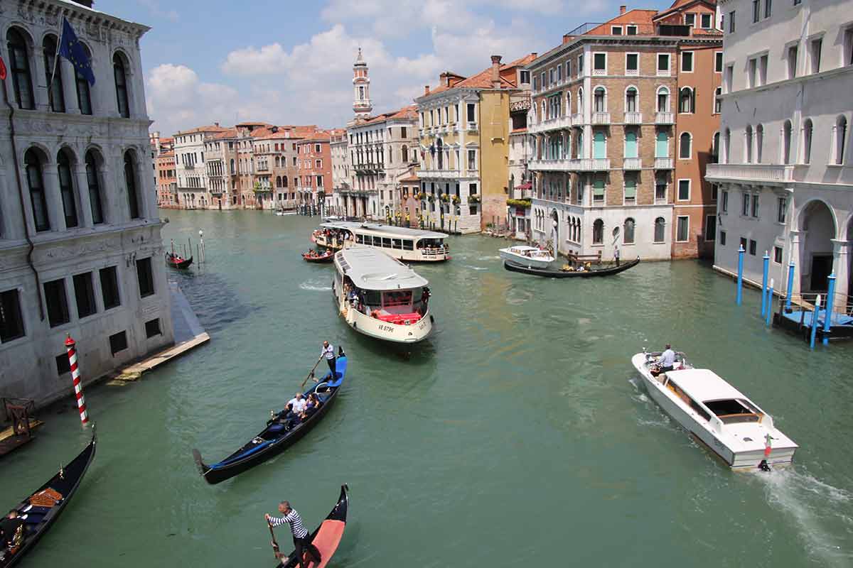 boats in venice