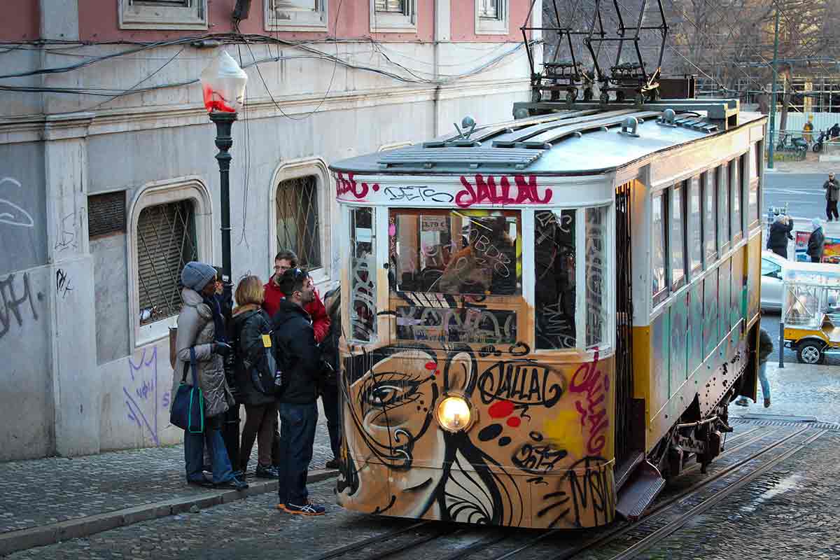 tram in lisbon