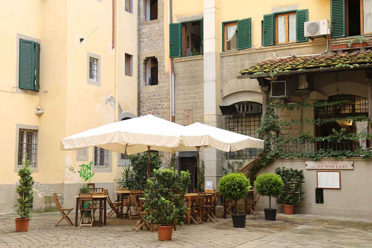 florence italy street scene