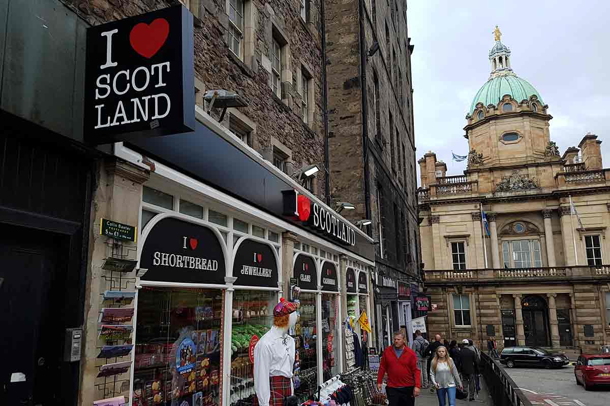 shopping edinburgh scotland