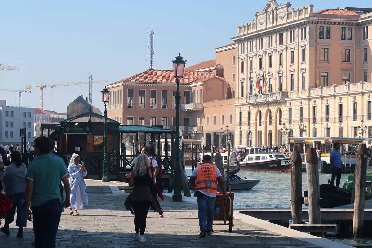 arriving in venice